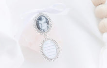 Load image into Gallery viewer, CUSTOM LISTING Rhiannon - &quot;Brindle&quot; Bride Oval Photo Charms and Dangles ACCESSORY CUSTOM ORDER ONLY, CUSTOM MAKE TIMES APPLY.