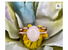 Load image into Gallery viewer, CUSTOM LISTING Emily Memories in Threads -  &quot;Harkness&quot; Halo Cushion Cut Ring and Oval Ostaria Ring with PBM CUSTOM ORDER ONLY, CUSTOM MAKE TIMES APPLY.