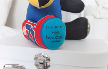 Load image into Gallery viewer, MEMORY BEAR &quot;Biscuit&quot; Memories in Threads Bear Heirloom Cloth Doll