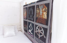 Load image into Gallery viewer, CUSTOM LISTING FOR MAEVE - MEMORY QUILT BALANCE LISTING - CUSTOM ORDER ONLY for Memories in Threads - "Winter" Window Pane Panel Keepsake Quilt)
