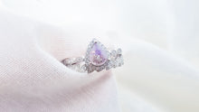 Load image into Gallery viewer, MEMORY JEWELLERY &quot;Peaches&quot; Pear Halo SET with Marquise Band Memories in Threads Ring