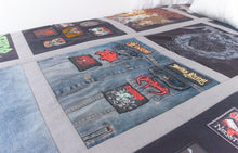 Load image into Gallery viewer, CUSTOM LISTING FOR MAEVE - MEMORY QUILT BALANCE LISTING - CUSTOM ORDER ONLY for Memories in Threads - "Winter" Window Pane Panel Keepsake Quilt)