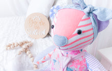 Load image into Gallery viewer, MEMORY BEAR "Tiyra" Memories in Threads Bear Heirloom Cloth Doll