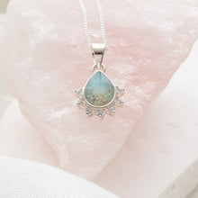 Load image into Gallery viewer, CUSTOM LISTING LISTING Sonya Memories in Threads - &quot;Pine&quot; Pear Pendant CUSTOM ORDER ONLY, CUSTOM MAKE TIMES APPLY.