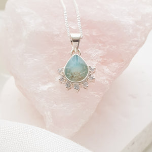 CUSTOM LISTING LISTING Sonya Memories in Threads - "Pine" Pear Pendant CUSTOM ORDER ONLY, CUSTOM MAKE TIMES APPLY.