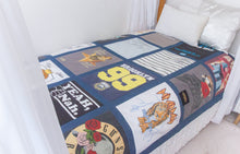 Load image into Gallery viewer, CUSTOM LISTING FOR MAEVE - MEMORY QUILT - CUSTOM ORDER ONLY for Memories in Threads - "Winter" Window Pane Panel Keepsake Quilt
