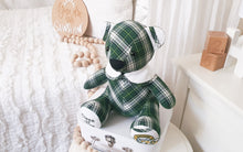 Load image into Gallery viewer, CUSTOM LISTING Alysha - Classic "Tiyra" Teddy Bear Memory Cloth Heirloom Doll DECOR CUSTOM ORDER ONLY, CUSTOM MAKE TIMES APPLY)