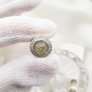 CUSTOM BALANCE LISTING Karen C Memories in Threads - "Remy" Round Halo European Charm and "Tia" Teardrop Halo European Charm CUSTOM ORDER ONLY, CUSTOM MAKE TIMES APPLY.