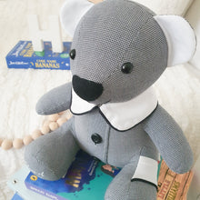Load image into Gallery viewer, CUSTOM BALANCE LISTING Tracey - 5 x Classic "Tiyra" Teddy Bear Memory Cloth Heirloom Doll DECOR CUSTOM ORDER ONLY, CUSTOM MAKE TIMES APPLY)