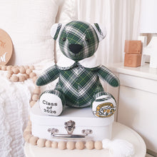 Load image into Gallery viewer, CUSTOM LISTING Alysha - Classic "Tiyra" Teddy Bear Memory Cloth Heirloom Doll DECOR CUSTOM ORDER ONLY, CUSTOM MAKE TIMES APPLY)