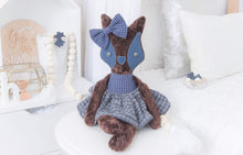 Load image into Gallery viewer, CUSTOM LISTING Emma - Classic &quot;Deer&quot; Memory Cloth Heirloom Doll DECOR CUSTOM ORDER ONLY, CUSTOM MAKE TIMES APPLY.