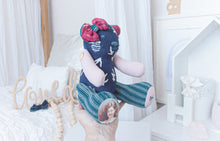 Load image into Gallery viewer, MEMORY BEAR &quot;Biscuit&quot; Memories in Threads Bear Heirloom Cloth Doll