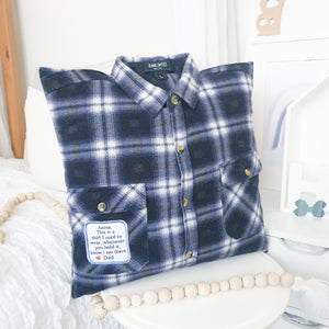 MEMORY PILLOW "Cassidy" Collared Memories in Threads Pillow