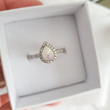 Load image into Gallery viewer, CUSTOM LISTING Emily Memories in Threads -  &quot;Harkness&quot; Halo Cushion Cut Ring and Oval Ostaria Ring with PBM CUSTOM ORDER ONLY, CUSTOM MAKE TIMES APPLY.