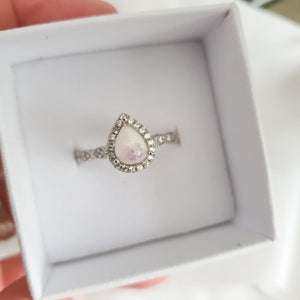 CUSTOM LISTING Emily Memories in Threads -  "Harkness" Halo Cushion Cut Ring and Oval Ostaria Ring with PBM CUSTOM ORDER ONLY, CUSTOM MAKE TIMES APPLY.