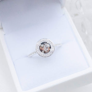 CUSTOM LISTING Lindsay Memories in Threads -  "Peaches" Pear Halo Ring and Missy Marquise Bands and "Harps" Halo Round Ring with "Prairy" Plait Bands with cremation ashes CUSTOM ORDER ONLY, CUSTOM MAKE TIMES APPLY.