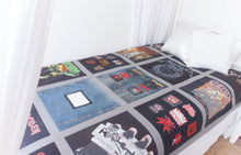 Load image into Gallery viewer, CUSTOM LISTING FOR MAEVE - MEMORY QUILT BALANCE LISTING - CUSTOM ORDER ONLY for Memories in Threads - "Winter" Window Pane Panel Keepsake Quilt)