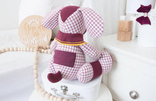 Load image into Gallery viewer, CUSTOM DEPOSIT LISTING Tracey - 5 x Classic "Tiyra" Teddy Bear Memory Cloth Heirloom Doll DECOR CUSTOM ORDER ONLY, CUSTOM MAKE TIMES APPLY)
