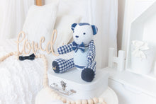 Load image into Gallery viewer, MEMORY BEAR &quot;Biscuit&quot; Memories in Threads Bear Heirloom Cloth Doll