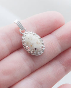 CUSTOM LISTING Tamika Memories in Threads - "Ophelia" Oval Royal Crown Cabochon Pendant CUSTOM ORDER ONLY, CUSTOM MAKE TIMES APPLY.