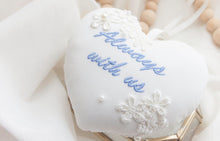 Load image into Gallery viewer, CUSTOM LISTING FOR Angela - Memories in Threads - CUSTOM LISTING - Angela Heart Bridal Hanging Wrist Charm with photo