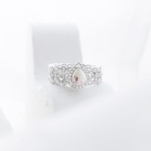 Load image into Gallery viewer, MEMORY JEWELLERY &quot;Peaches&quot; Pear SET Halo Memories in Threads Ring