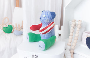 MEMORY BEAR "Biscuit" Memories in Threads Bear Heirloom Cloth Doll