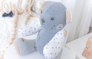 MEMORY BEAR "Biscuit" Memories in Threads Bear Heirloom Cloth Doll