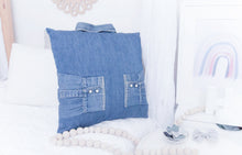 Load image into Gallery viewer, MEMORY PILLOW &quot;Cassidy&quot; Collared Memories in Threads Pillow