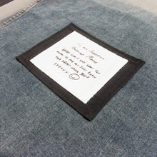Load image into Gallery viewer, CUSTOM LISTING FOR MAEVE - MEMORY QUILT BALANCE LISTING - CUSTOM ORDER ONLY for Memories in Threads - "Winter" Window Pane Panel Keepsake Quilt)