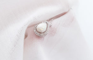 CUSTOM LISTING Jenni - "Peaches" Pear Pendant CUSTOM ORDER ONLY, CUSTOM MAKE TIMES APPLY.