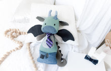 Load image into Gallery viewer, MEMORY DOLL "Dusty" Memories in Threads Dragon Heirloom Cloth Animal
