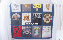 Load image into Gallery viewer, CUSTOM LISTING FOR MAEVE - MEMORY QUILT - CUSTOM ORDER ONLY for Memories in Threads - "Winter" Window Pane Panel Keepsake Quilt