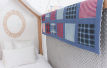 Load image into Gallery viewer, MEMORY QUILT Classic "WINTER" SQUARE Window Pane Heirloom Keepsake Quilt
