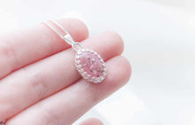 Load image into Gallery viewer, CUSTOM LISTING Tamika Memories in Threads - &quot;Ophelia&quot; Oval Royal Crown Cabochon Pendant CUSTOM ORDER ONLY, CUSTOM MAKE TIMES APPLY.