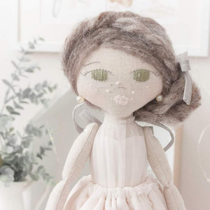 MEMORY DOLL "Royal" BRIDAL / Intricate Ballerina Heirloom Memories in Threads Cloth Doll