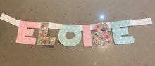 Load image into Gallery viewer, CUSTOM LISTING &quot;Name&quot; Letter Bunting Decor Keepsake - CUSTOM LISTING FOR KATHRYN, CUSTOM LEAD TIMES APPLY