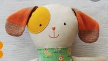 Load image into Gallery viewer, CUSTOM LISTING Ashley - Mini Mee &quot;Puppy&quot; Memory Cloth Doll CUSTOM ORDER ONLY, CUSTOM MAKE TIMES APPLY.