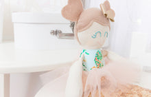 Load image into Gallery viewer, &quot;Classic&quot; Mini Mee Ballerina Mermaid Modern Heirloom Cloth Doll - Oceania