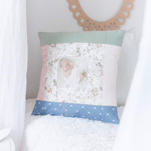 MEMORY PILLOW "Penny" Photo Quilted Memories in Threads Pillow