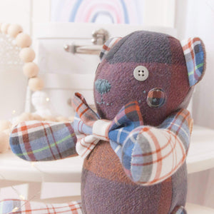 MEMORY BEAR "Biscuit" Memories in Threads Bear Heirloom Cloth Doll