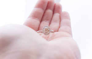 MEMORY JEWELLERY "Olivia" Oval Memories in Threads Ring