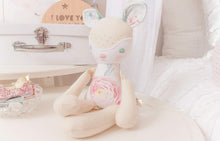 Load image into Gallery viewer, &quot;Novelty&quot; Mini Mee Ballerina Deer Modern Heirloom Cloth Doll - Flutter