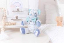 Load image into Gallery viewer, CUSTOM LISTING Gemwren - Classic &quot;Biscuit&quot; Teddy Bear Memory Cloth Heirloom Dolls and Memory Keyrings DECOR CUSTOM ORDER ONLY, CUSTOM MAKE TIMES APPLY.