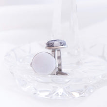 Load image into Gallery viewer, MEMORY JEWELLERY &quot;Clarke&quot; Memory Clothing Stainless Steel Dome Cufflinks
