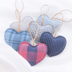 MEMORY DECORATION "Hanging Heart" Memories in Threads Christmas Decoration