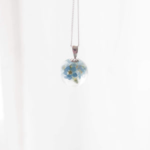 "Forget Me Not" in Memory of Someone Special Pendant