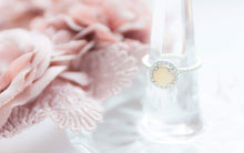 Load image into Gallery viewer, CUSTOM LISTING Brittany Memories in Threads - Preserved Breast Milk Harper Ring CUSTOM ORDER ONLY, CUSTOM MAKE TIMES APPLY.