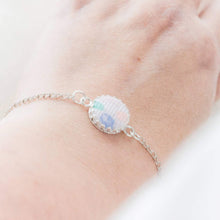 Load image into Gallery viewer, MEMORY JEWELLERY &quot;Fleur&quot; Memory Clothing Dome Royal Sterling Silver Bracelet