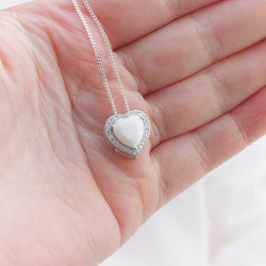 MEMORY JEWELLERY "Hearts in our Hands" Halo Sliding Memories in Threads Pendant